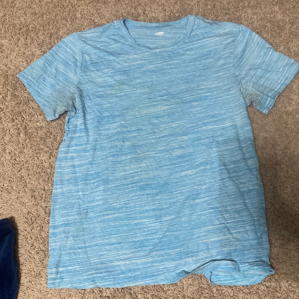 Blue and white t-shirt